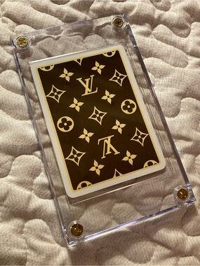 “7 of Spades” • LV Monogram Playing Card in Hard-case